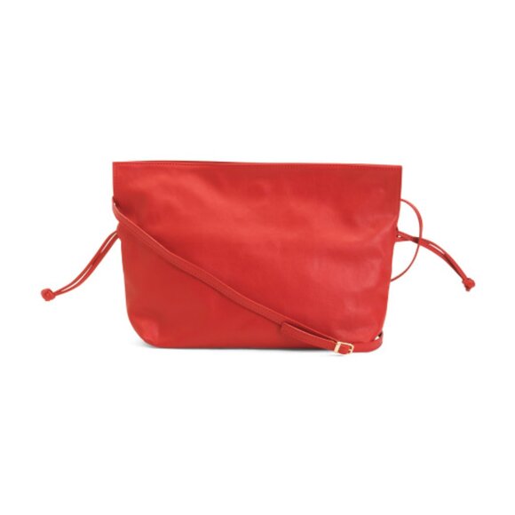 MARLON Made In Italy Leather Candy Closure Shoulder Bag - Picture 1 of 4